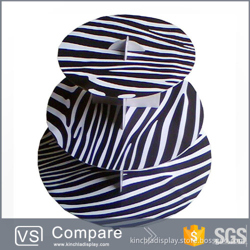 Custom Safe and Sturdy Multi Tiers Paper Cupcake Stand